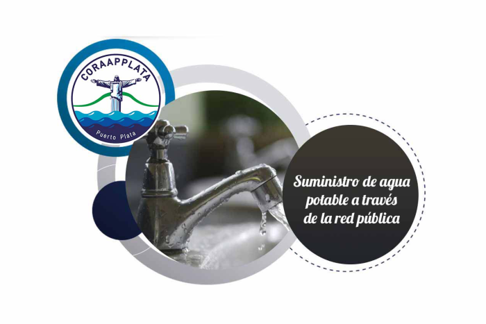 Suministro de agua potable a través de la red pública