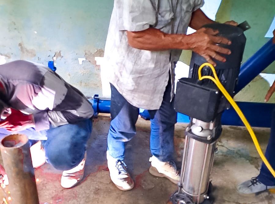 Instalación de bomba