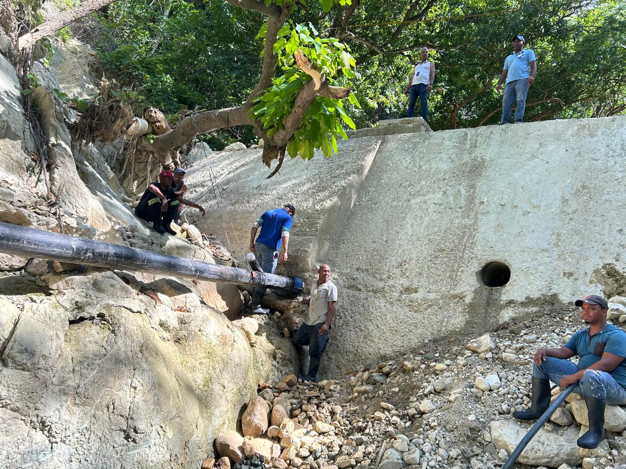 CORAAPPLATA finaliza obras de instalación en el acueducto El Violón